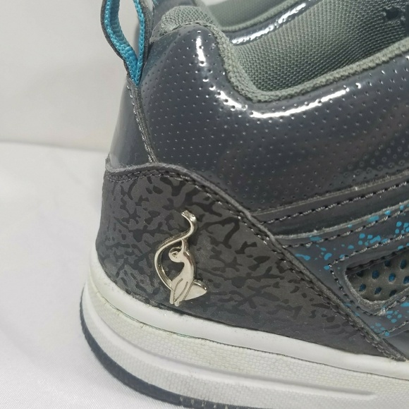 Baby Phat Womens 6.5 Grey and Blue Sneakers - Picture 6 of 8